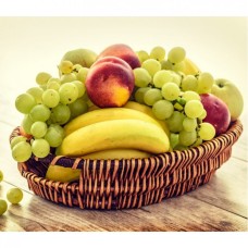 Fruit Basket 3kg Grapes & Bananas