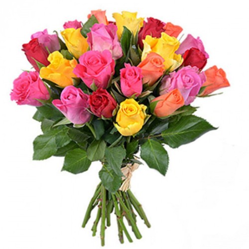 Multicolored Roses Bouquet 