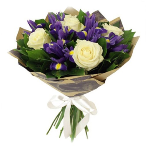 Rose And Iris Bouquet 