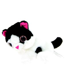Plush cat with big eyes 18 cm