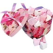 Marshmallow at the Gift box
