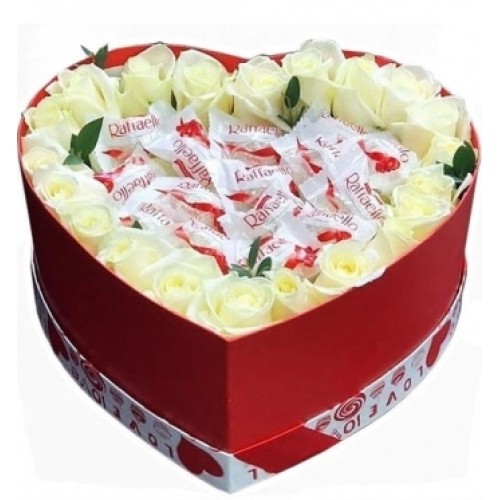 Roses White & Raffello (Small)