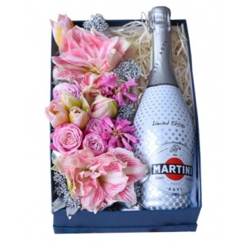 Martini & Pink flowers