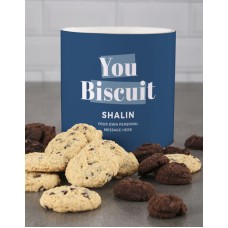 Personalised Blue You Biscuit Tube (Large)