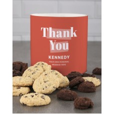 Personalised Orange Gratitude Cookie Tube (Standard)
