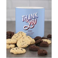 Personalised Colourful Thanks Cookie Tube (Standard)