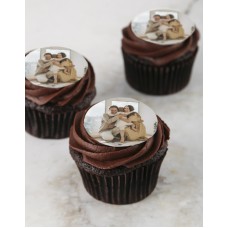 Personalised Chocolate Photo Cupcakes (12)