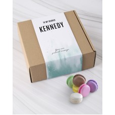 Personalised Floral Macaroon Box (12)