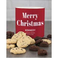 Personalised Merry Wishes Cookie Tube