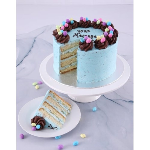 Personalised Speckled Egg Cake (STANDARD)