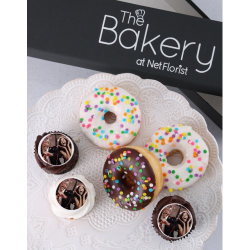 Personalised Confetti Cupcakes And Doughnuts (6)