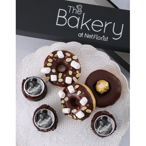 Personalised Rocky Road Cupcake And Doughnut (6)