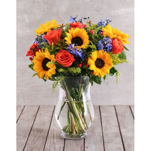 Mixed Sunflower Arrangement