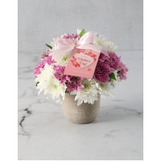 Precious Pink And White Spray Arrangement