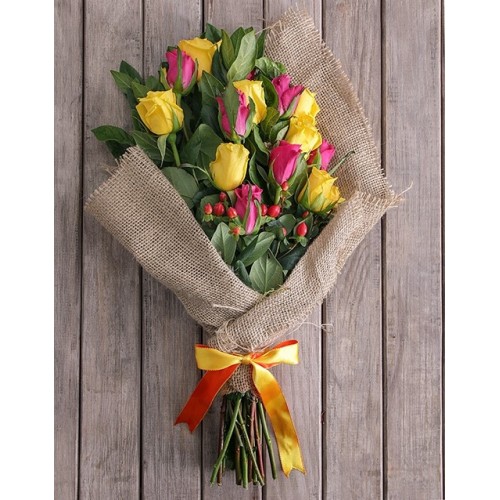 Hessian Rose Mix