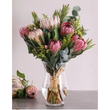 Protea Blooms In A Vase