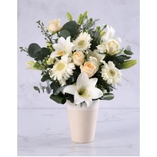 Day Lily And Rose Arrangement