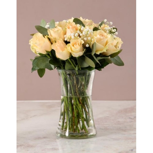 Dreamy Peach Rose Arrangement