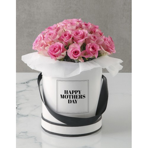 Paradisal Pink Roses Mothers Day Arrangement