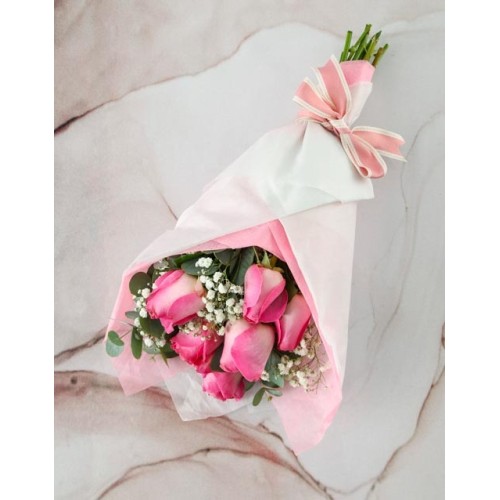 Pretty And Precious Pink Rose Bouquet