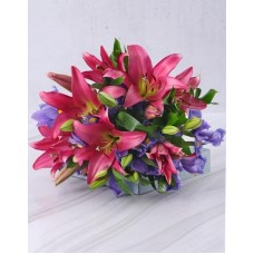 Extraordinary Iris And Stargazer Bouquet