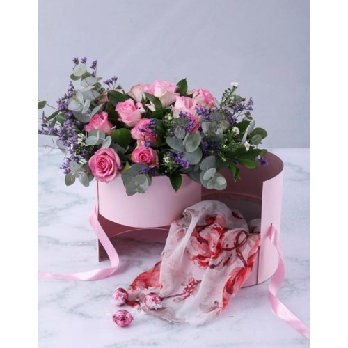 Perfect Pink Rose Surprise Box