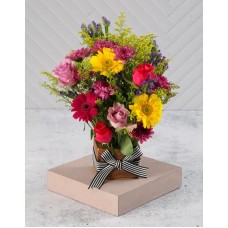 Shades Of Dusk Mixed Floral Wooden Box