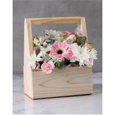 Precious Pink And Peach Mixed Flower Box