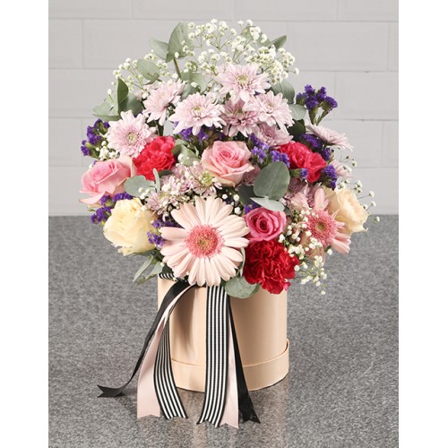 Peachy Flower Box