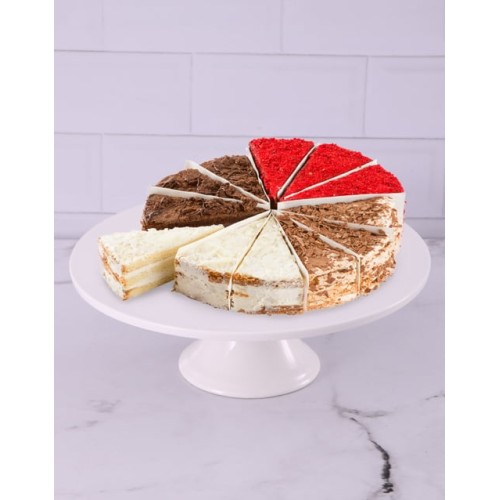 Chateau Gateaux Four Flavours Variety Cake (8 Slices)
