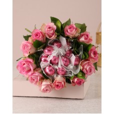 Pink Rosy Chocolate Arrangement (Large)