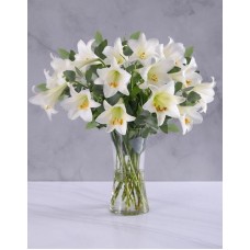 Elegant White Lilies (10 Lillies)