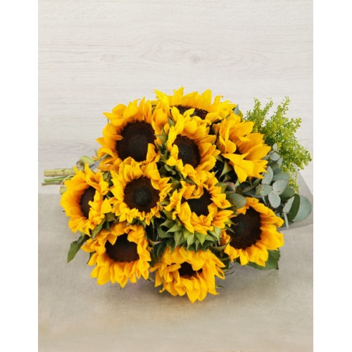 Sunflower and Goldenrod Bouquet (Small)