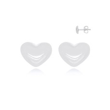 Lovely Heart Stud Earrings