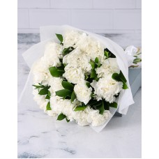 Crisp White Carnation Cluster (Standard)