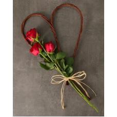 Red Rose Willow Heart (Small)