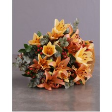 Sunset Orange Lily Bouquet