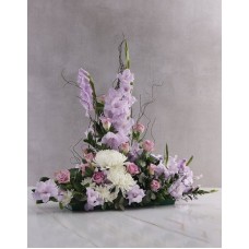 Purple Gladioli High Design Ikebana Arrangement