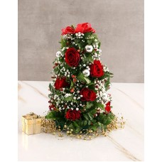Red Rose Festive Blossoms