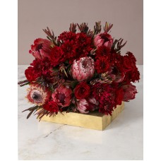 Ravishing Red Roses and Proteas