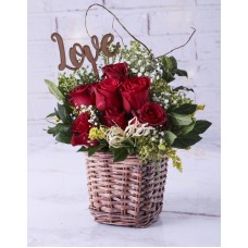 Wild About You Rose Basket