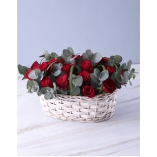 Tender Love Rose Basket