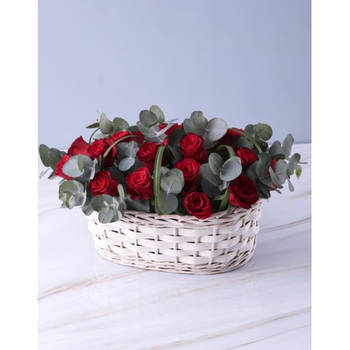 Tender Love Rose Basket
