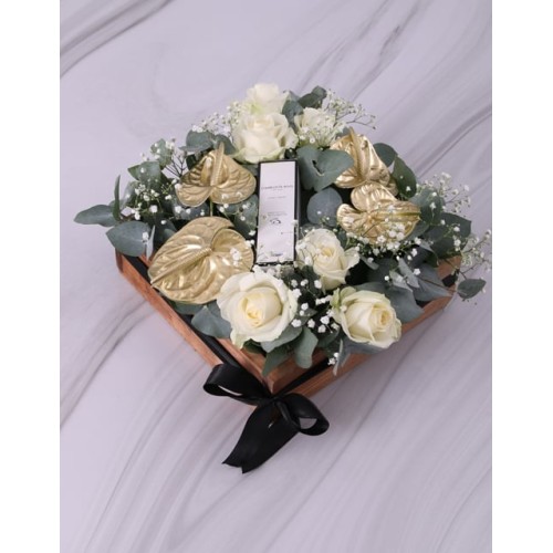 Bright As Gold Mixed Florals Arrangement