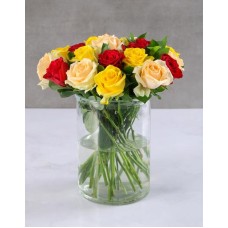 Shades Of Sunlight Mixed Rose Arrangement