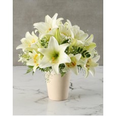 Brilliant White Lily Arrangement (STANDARD)