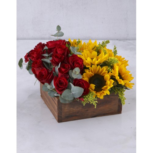 Bed Of Roses And Sunflowers (STANDARD)