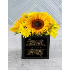 Personalised Sunflower Arrangement