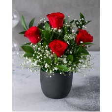 Elegant Rose Ceramic Arrangement