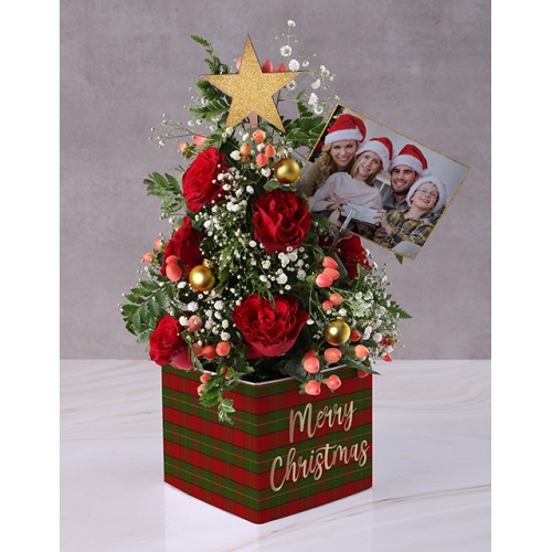 Personalised Tartan Tree Arrangement